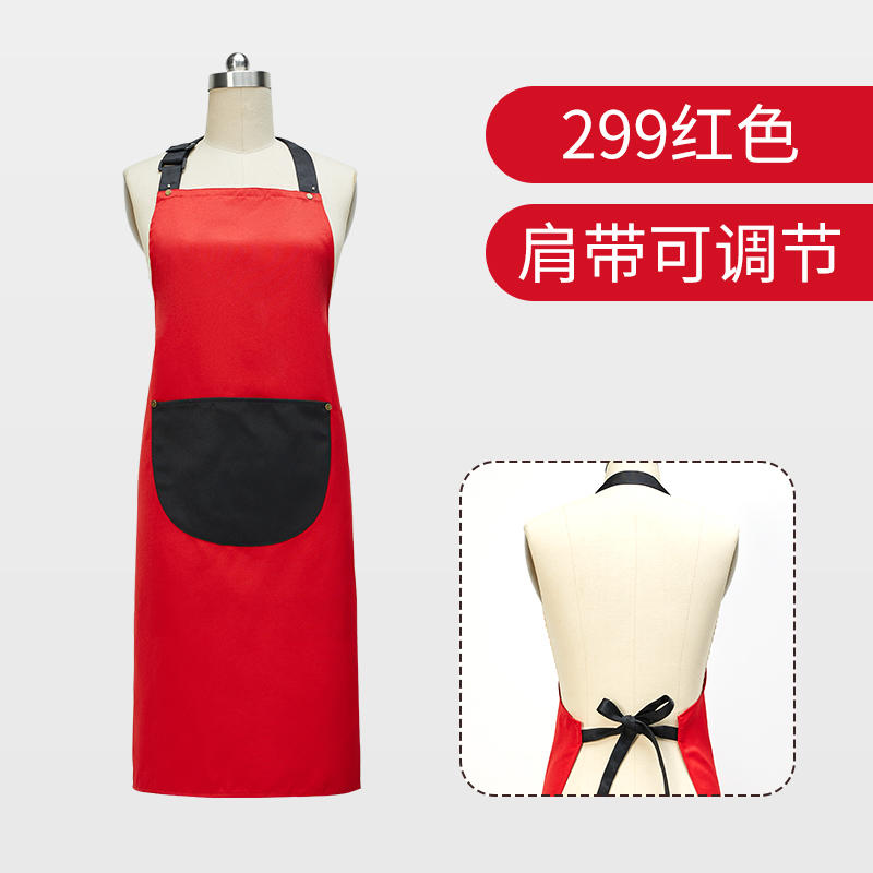 Kitchen apron with multi-functional waterproof, oil-resistant and cleaning properties. Home chef, baking apron with pockets. Adult kitchen apron. Customized logo