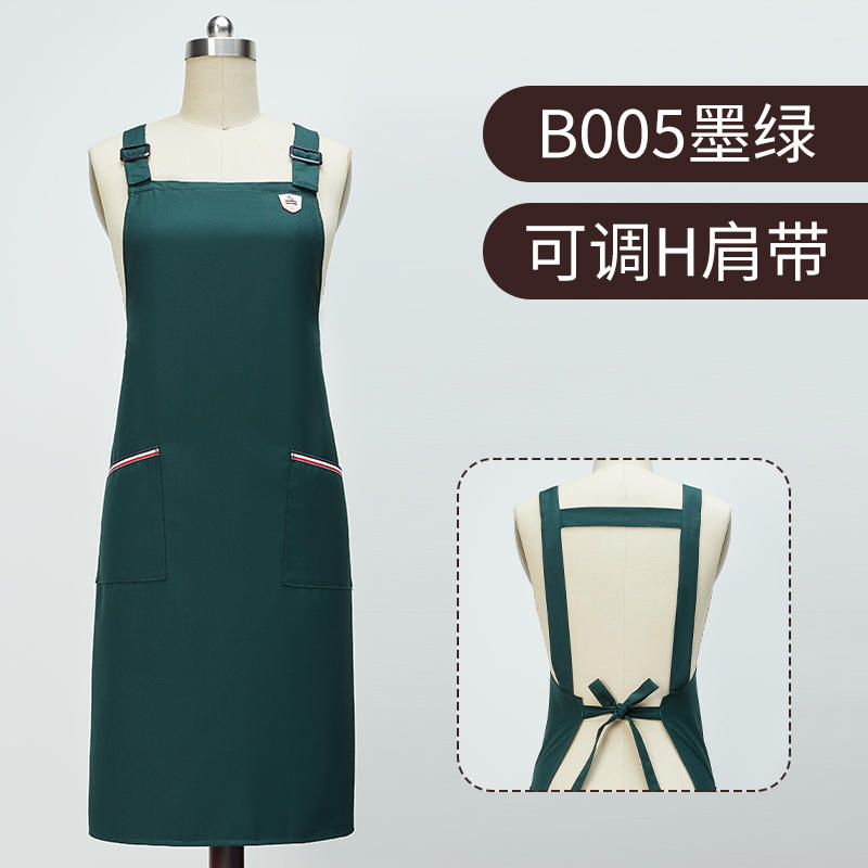 Fashion restaurant long apron custom logo cooking apron coffee shop apron