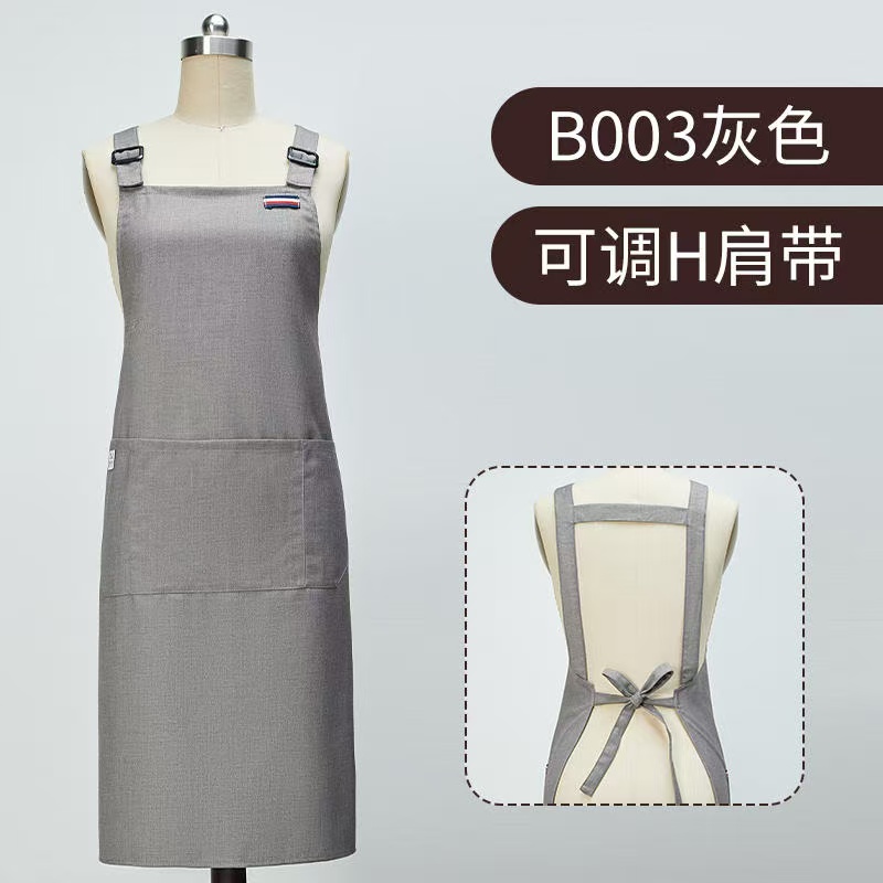 Customized logo men's and women's waterproof and wear-resistant chef apron