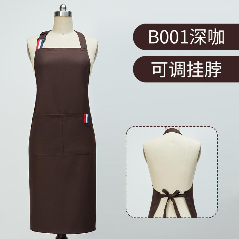 Wholesale custom-made  uniform chef's apron for cooking with washable pockets