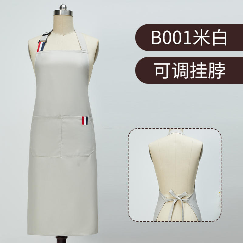 Customized logo waterproofhome kitchen cooking coffee and milk tea work sleeveless apron