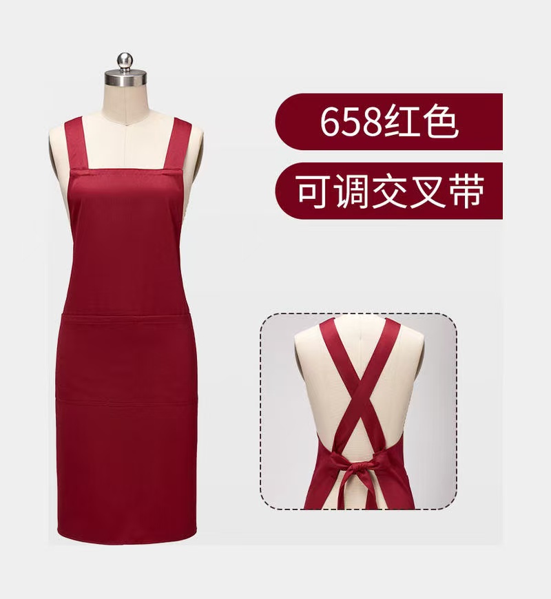 High-quality men's and women's universal work uniforms, custom-made with logo, waterproof woven apron, suitable for restaurants, cafes, bakeries, kitchens, home cooking and cleaning
