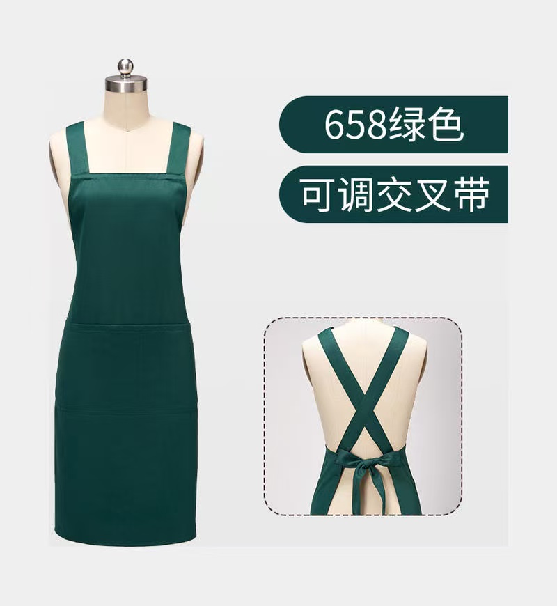 Wholesale custom printed logo aprons for household and kitchen use, advertising waterproof work clothes for work in the field