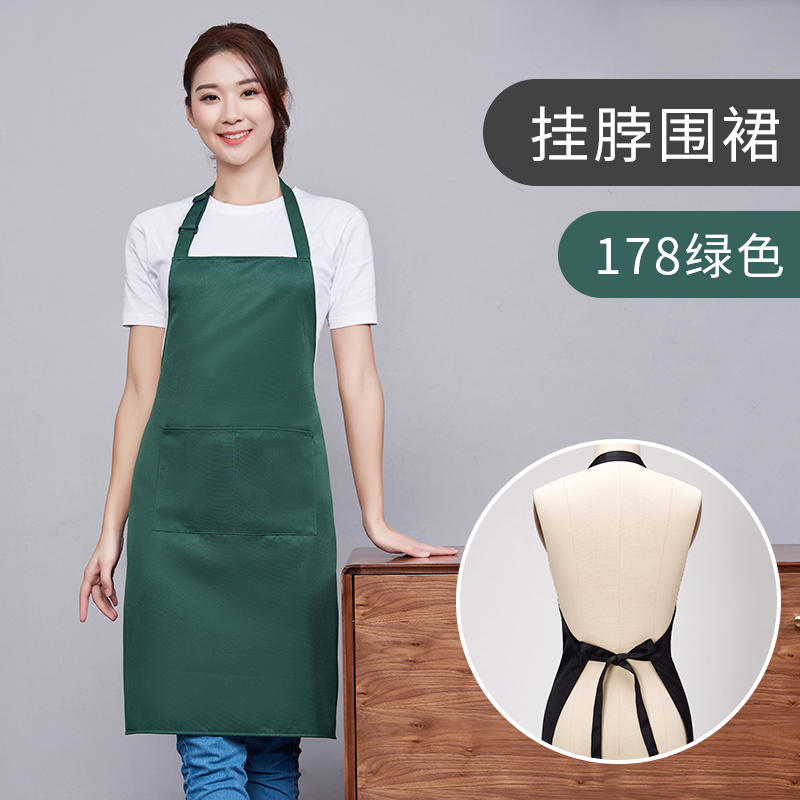 Waterproof and oil-resistant canvas apron with customizable logo. Adjustable apron suitable for kitchen and dining room cooking work