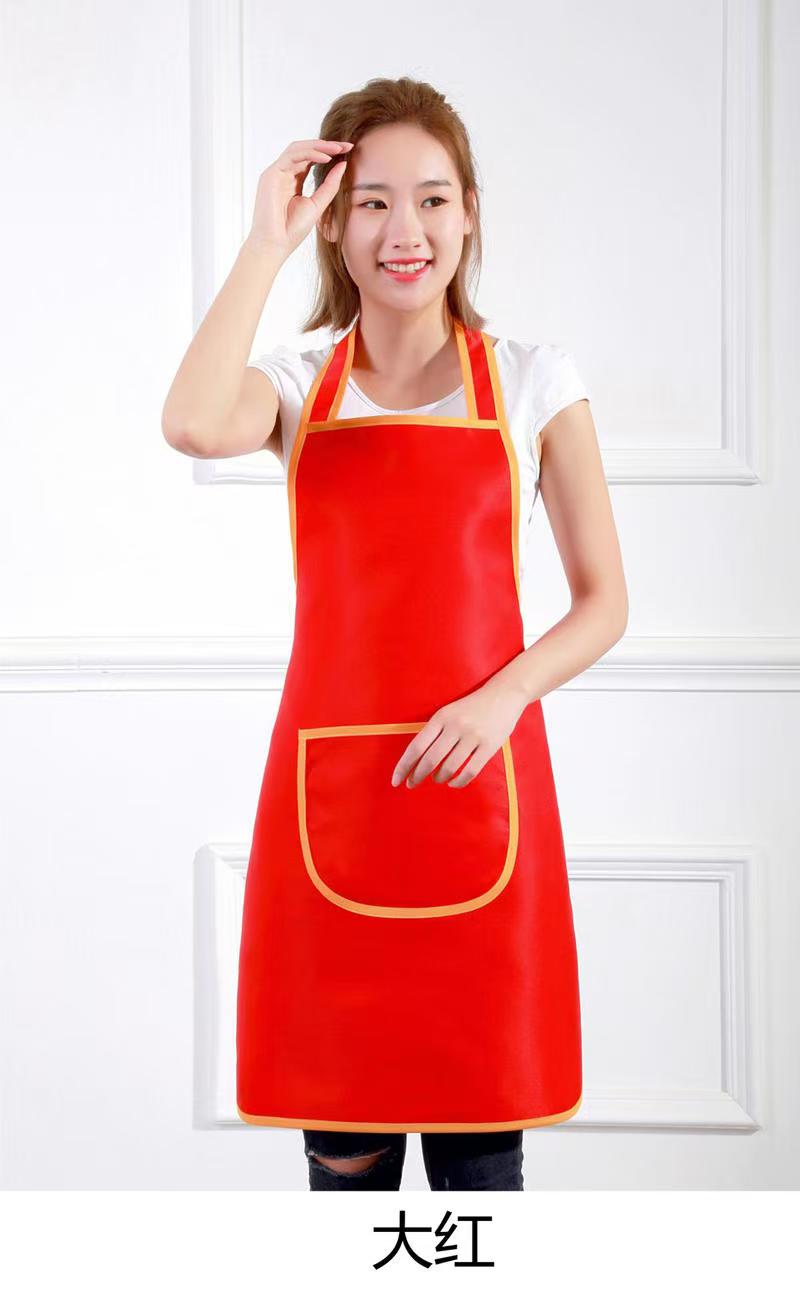 Reusable farm barbecue cooking server apron for women, made of polyester, with custom logo for coffee shop