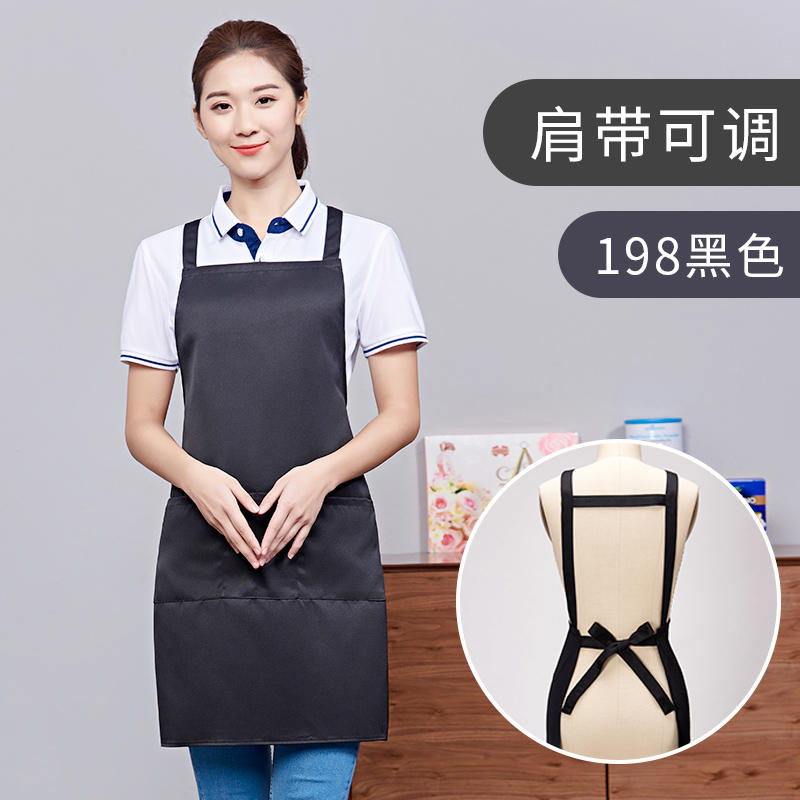 Customized logo apron, suitable for use in  restaurants and cafes. Waterproof and oil-resistant.