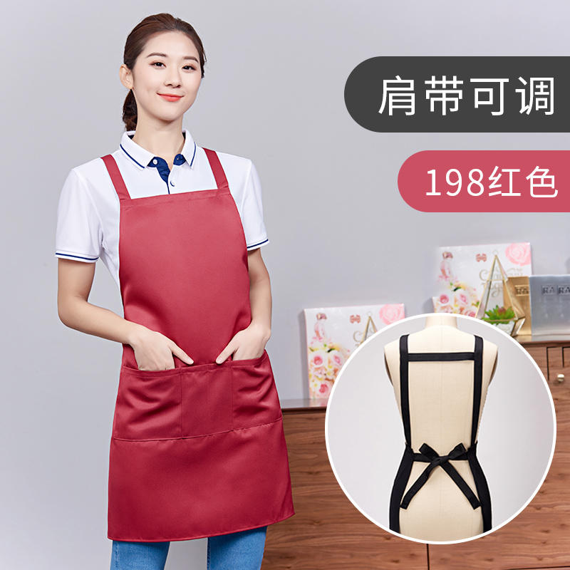 Best-selling custom apron tie logo and pocket factory wholesale sample customization - washable and durable kitchen aprons